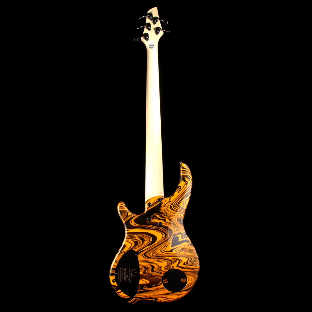 Dingwall NG2 Adam Nolly Getgood Signature Fan Fret 5-String Bass Lamborghini Matte Orange Swirl — 3