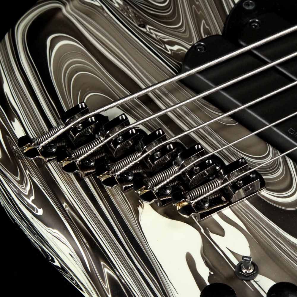 Dingwall NG2 Adam Nolly Getgood Fan Fret 5-String Bass Ducati Matte White Swirl — 4