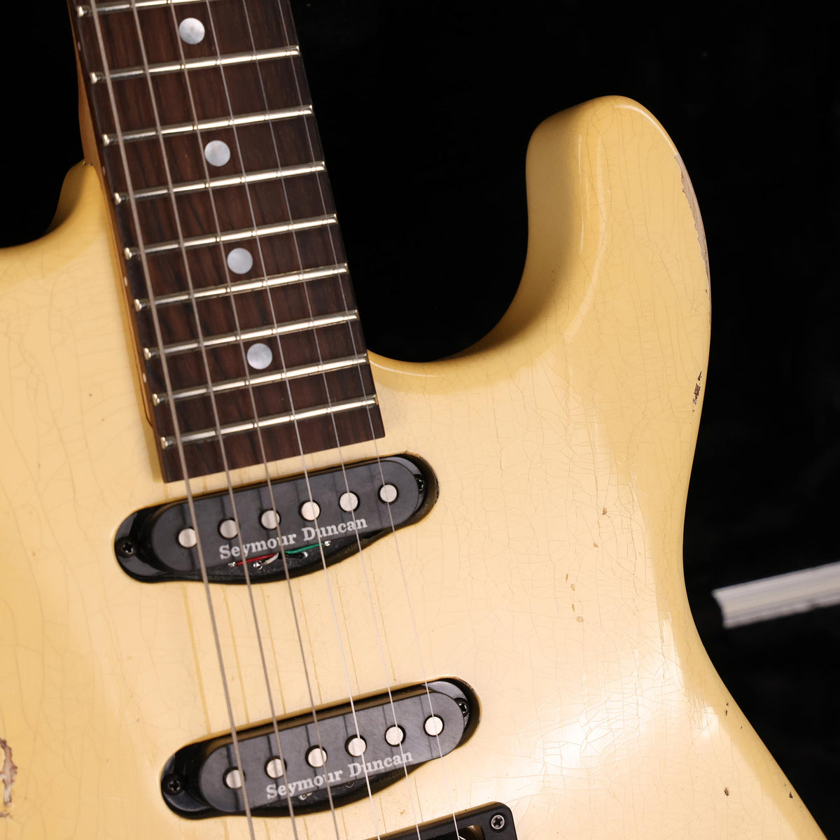 Charvel Custom Shop '84 San Dimas HSS Heavy Relic Vanilla Shake Brazilian Rosewood Fretboard 2021 — 10