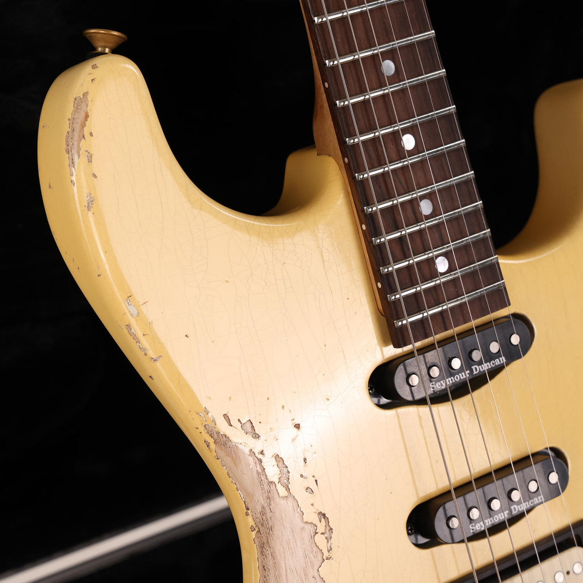 Charvel Custom Shop '84 San Dimas HSS Heavy Relic Vanilla Shake Brazilian Rosewood Fretboard 2021 — 6