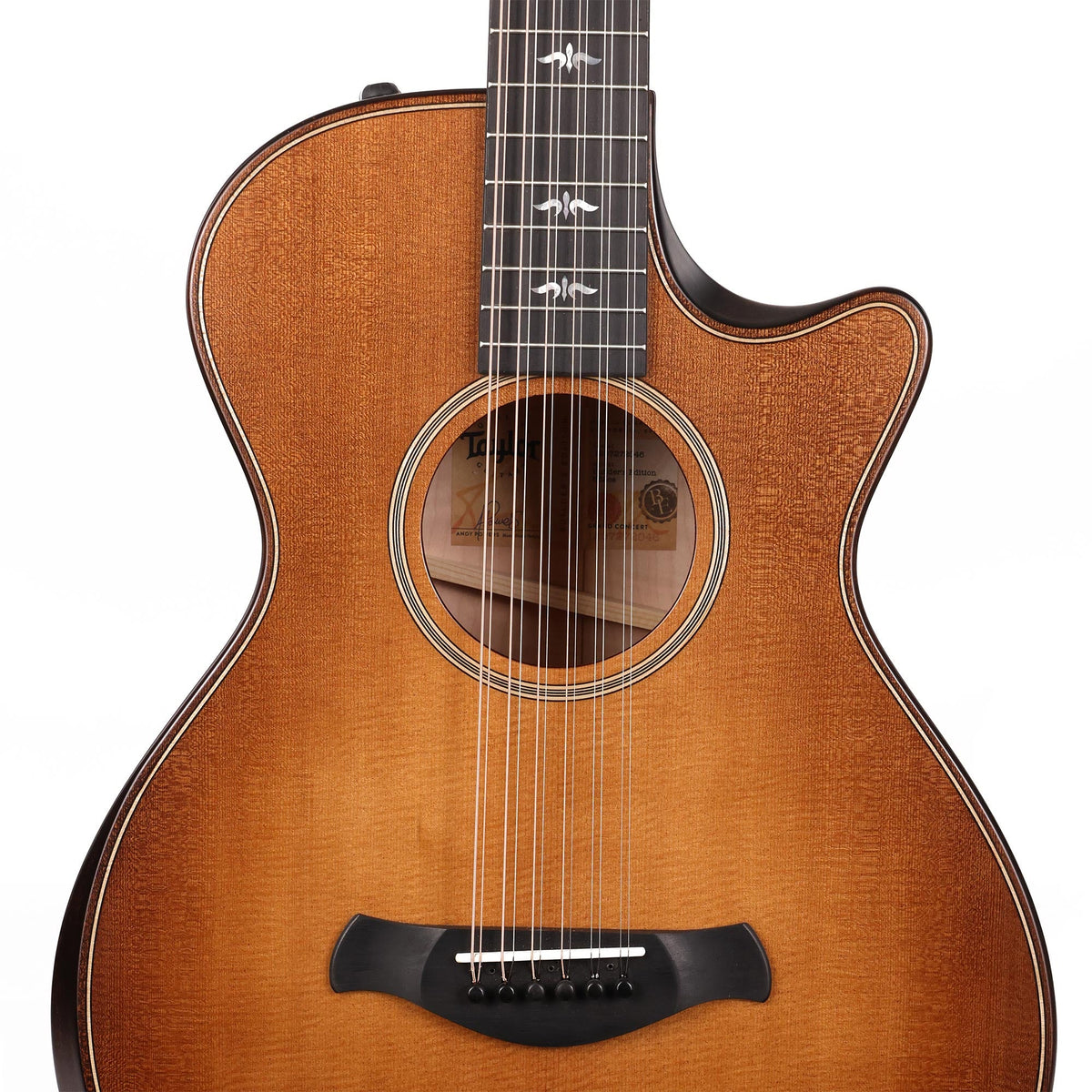Taylor Builder's Edition 652ce Acoustic-Electric Wild Honey Burst 2022 — 4