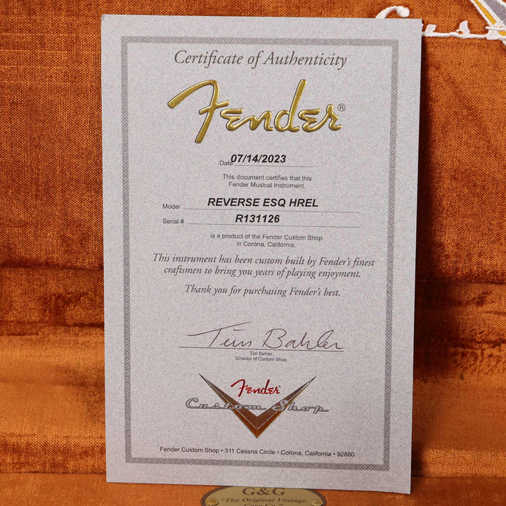 Fender Custom Shop Reverse Esquire Heavy Relic Faded Aged Seafoam Green 2023