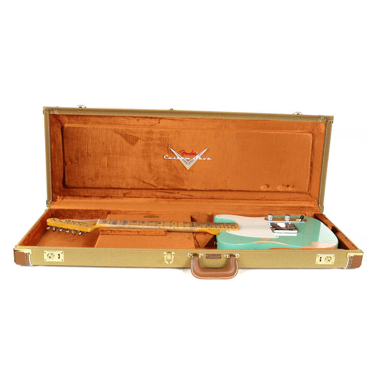 Fender Custom Shop Reverse Esquire Heavy Relic Faded Aged Seafoam Green 2023