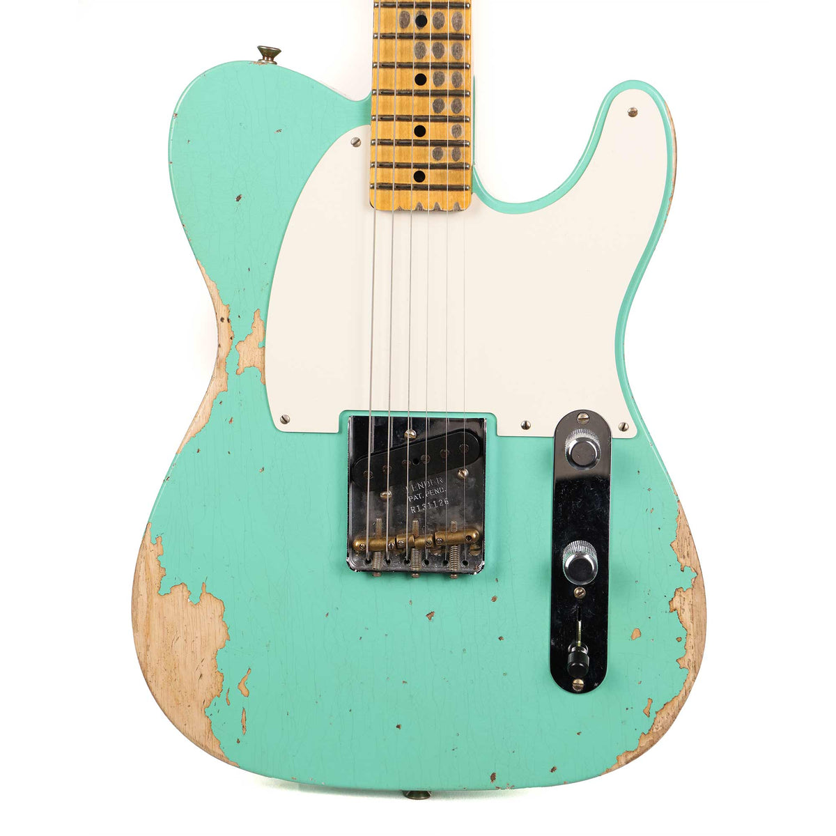 Fender Custom Shop Reverse Esquire Heavy Relic Faded Aged Seafoam Green 2023 — 1