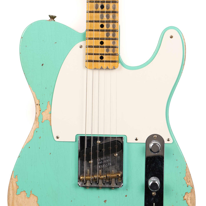 Fender Custom Shop Reverse Esquire Heavy Relic Faded Aged Seafoam Green 2023