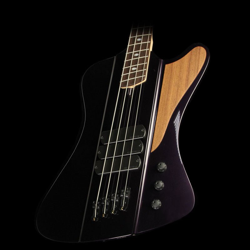 Dingwall D-Bird Fan Fret 4-String Electric Bass Guitar Candy Purple — 1