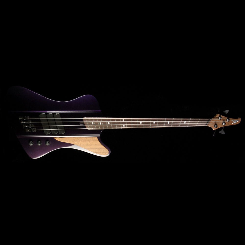 Dingwall D-Bird Fan Fret 4-String Electric Bass Guitar Candy Purple — 2