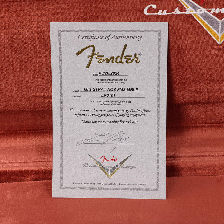 Fender Custom Shop '60s Stratocaster NOS Firemist Silver Masterbuilt Levi Perry 2024