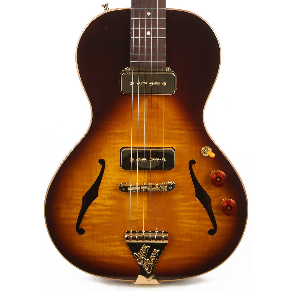 B&G Guitars Little Sister Crossroads P-90 Tobacco Burst — 1
