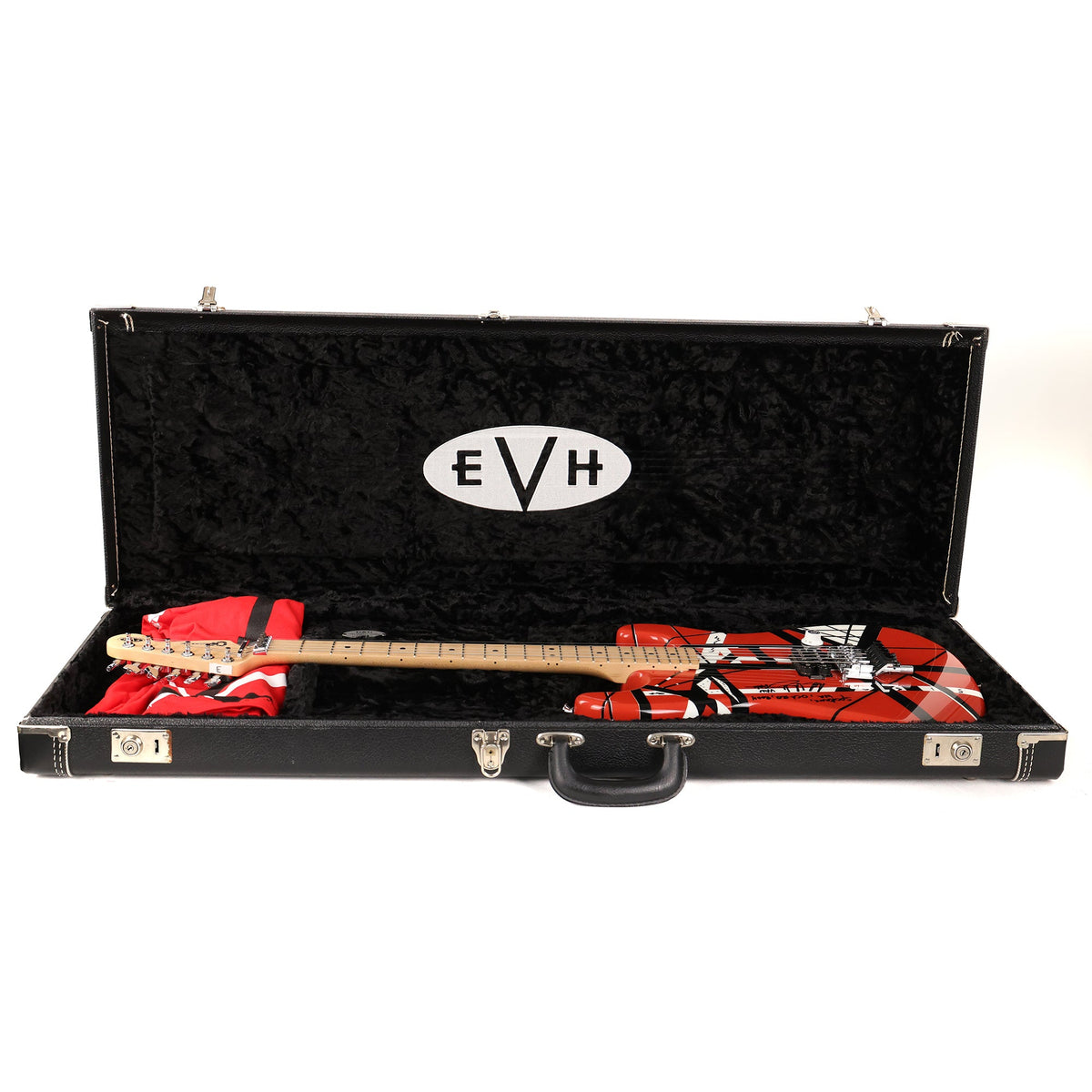 Charvel EVH Art Series Spokane Red Black and White Stripes 2004 — 20