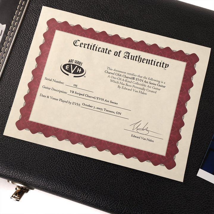 Charvel EVH Art Series Toronto Black and Yellow Stripes 2007