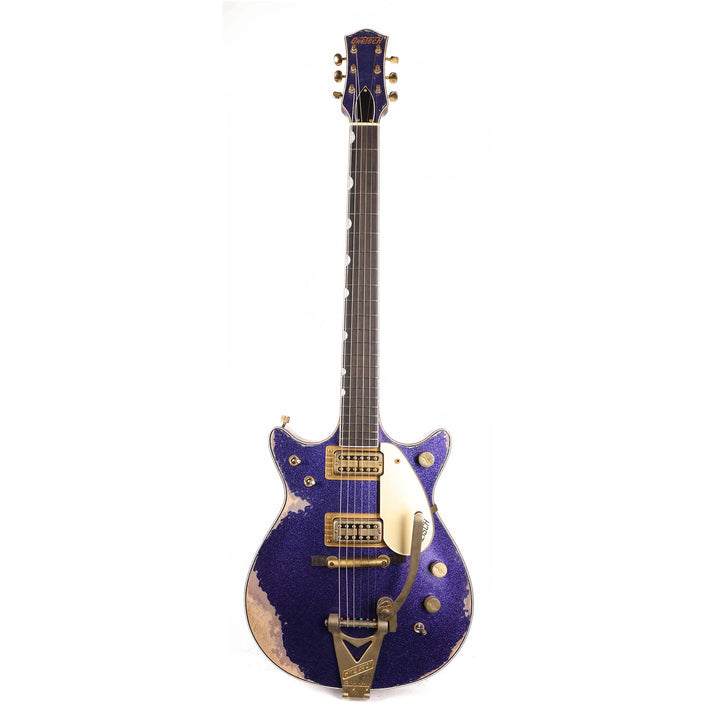 Gretsch Custom Shop G6128-CS Duo Jet Masterbuilt Gonzalo Madrigal Purple Sparkle Heavy Relic 2024