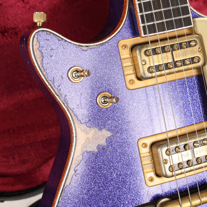 Gretsch Custom Shop G6128-CS Duo Jet Masterbuilt Gonzalo Madrigal Purple Sparkle Heavy Relic 2024