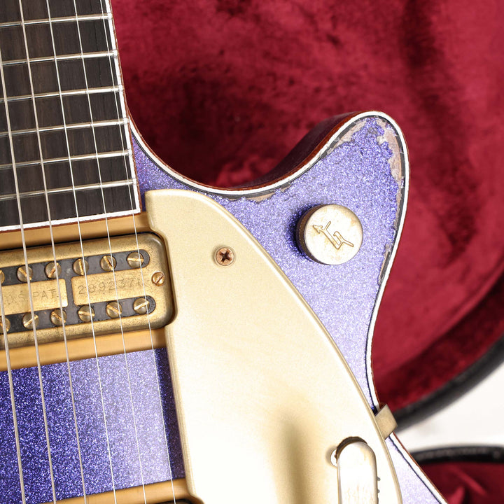 Gretsch Custom Shop G6128-CS Duo Jet Masterbuilt Gonzalo Madrigal Purple Sparkle Heavy Relic 2024