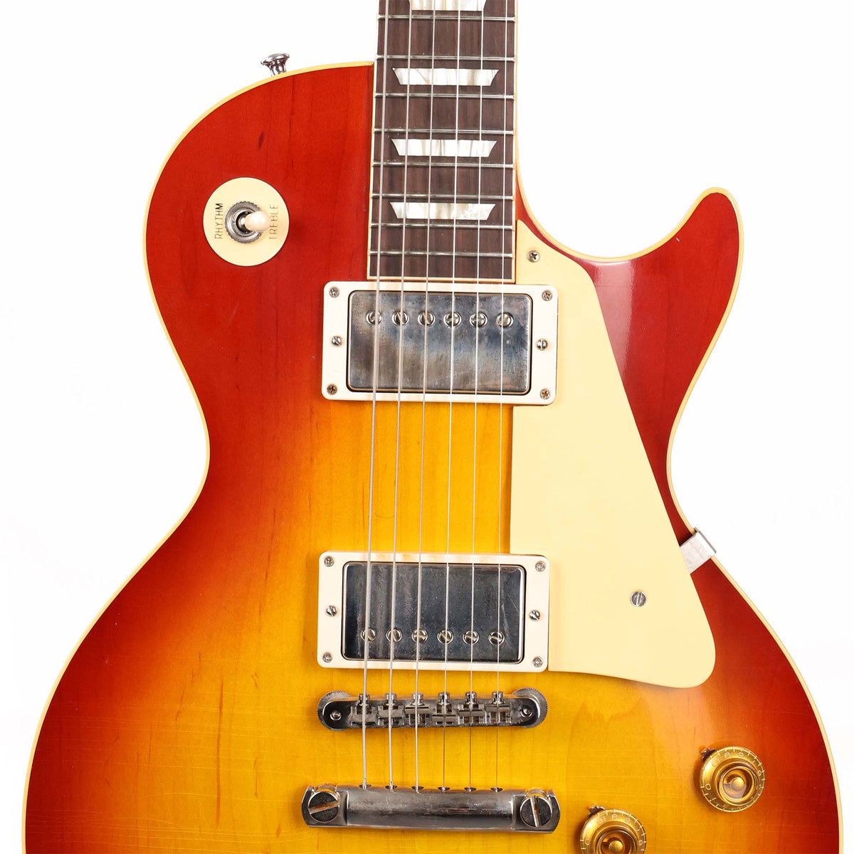 Gibson Custom Shop 1958 Les Paul Washed Cherry Sunburst Murphy Lab Ultra Light Aged 2024 — 4