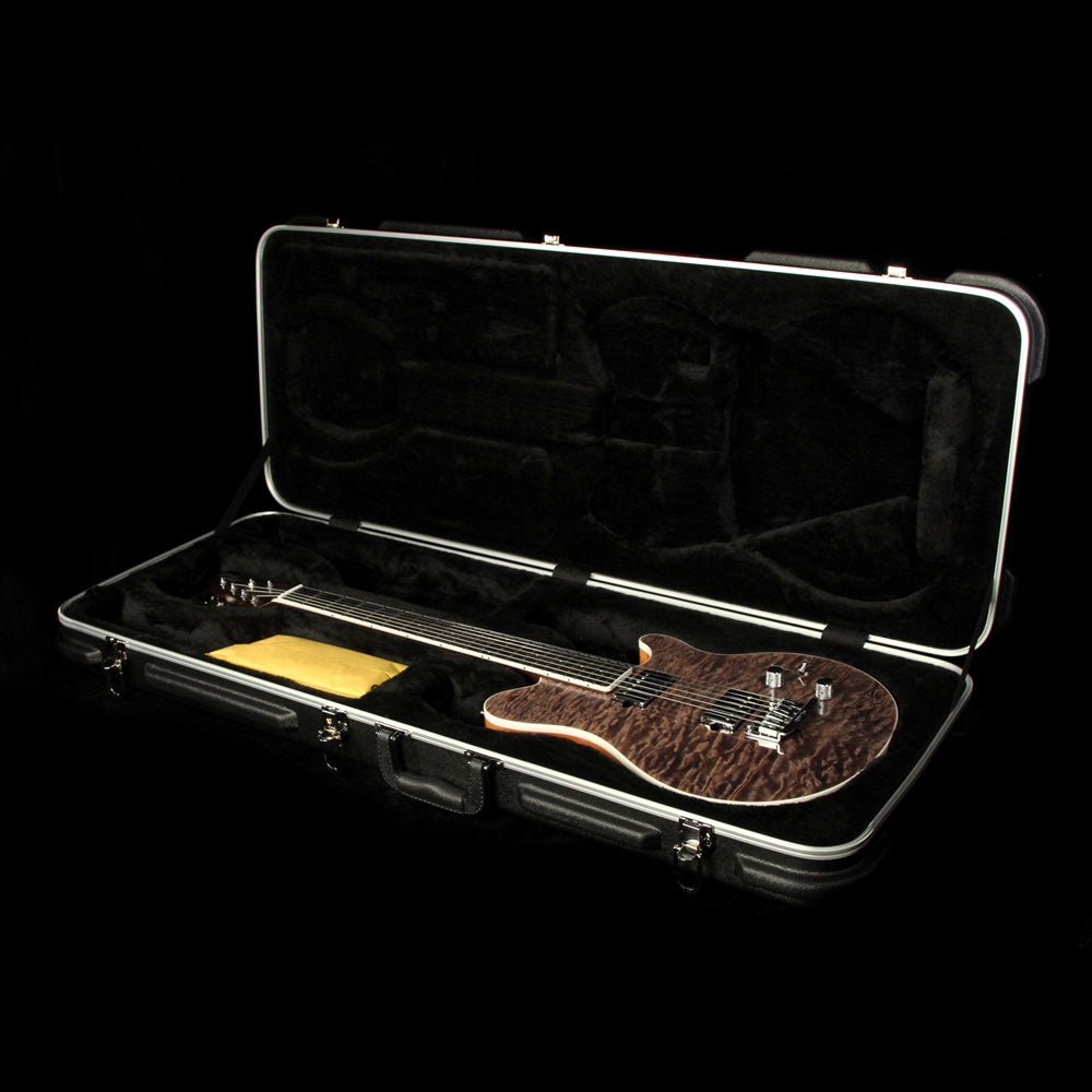 Ernie Ball Music Man BFR Axis Super Sport Tremolo Trans Black Quilt Top — 6