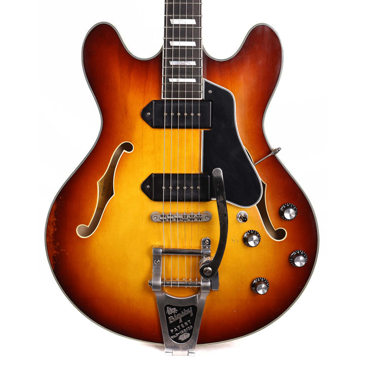 Eastman T64/v-GB Thinline Hollowbody Guitar Antique Goldburst Varnish 2024