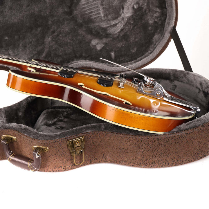 Eastman T64/v-GB Thinline Hollowbody Guitar Antique Goldburst Varnish 2024