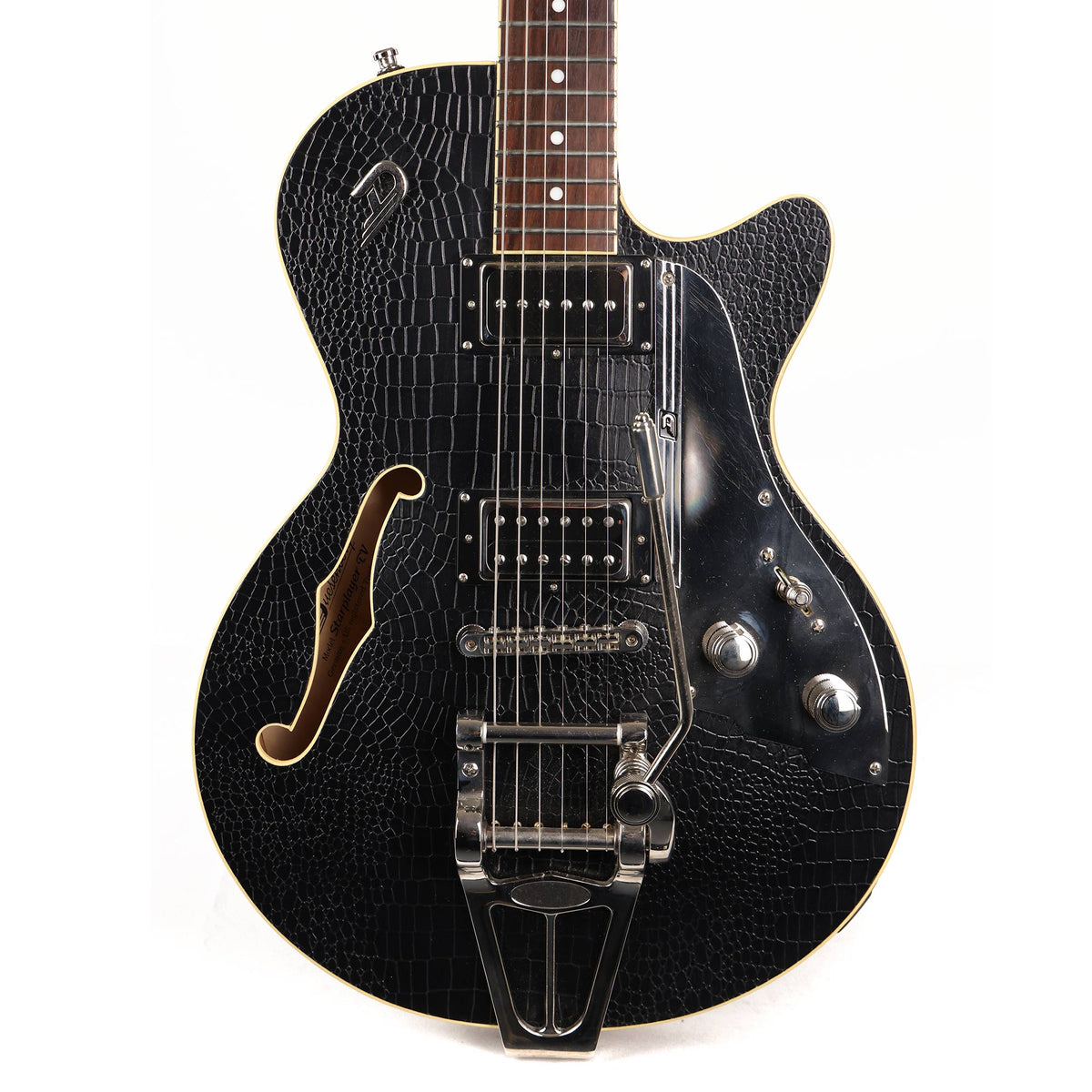 Duesenberg Starplayer TV Outlaw Black Alligator Tolex 2009 — 1