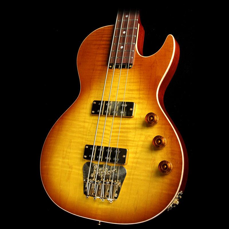 B&G Guitars Big Sister Electric Bass Guitar Honey Burst — 1
