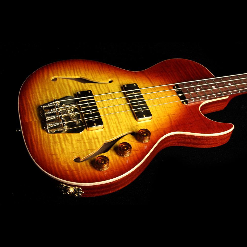 B&G Guitars Big Sister Electric Bass Guitar Tobacco Burst — 5