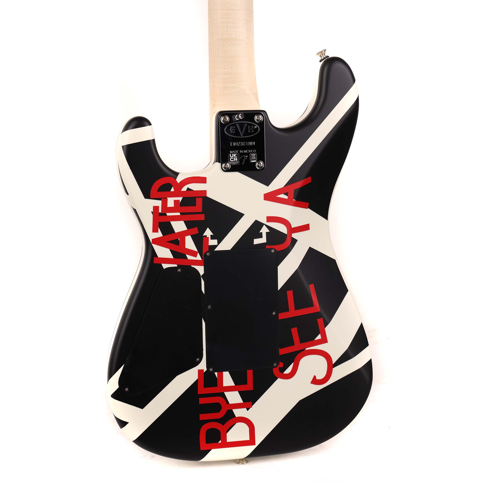 EVH Striped Series Circles White and Black 2023 | The Music Zoo