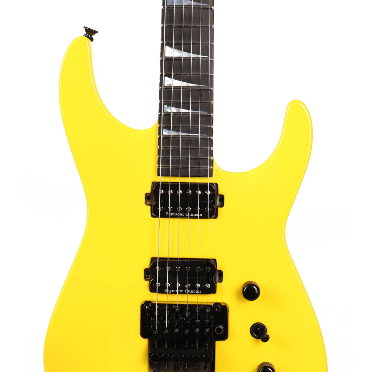 Jackson Custom Shop SL2H Reverse Headstock Graffiti Yellow 2025 — 4