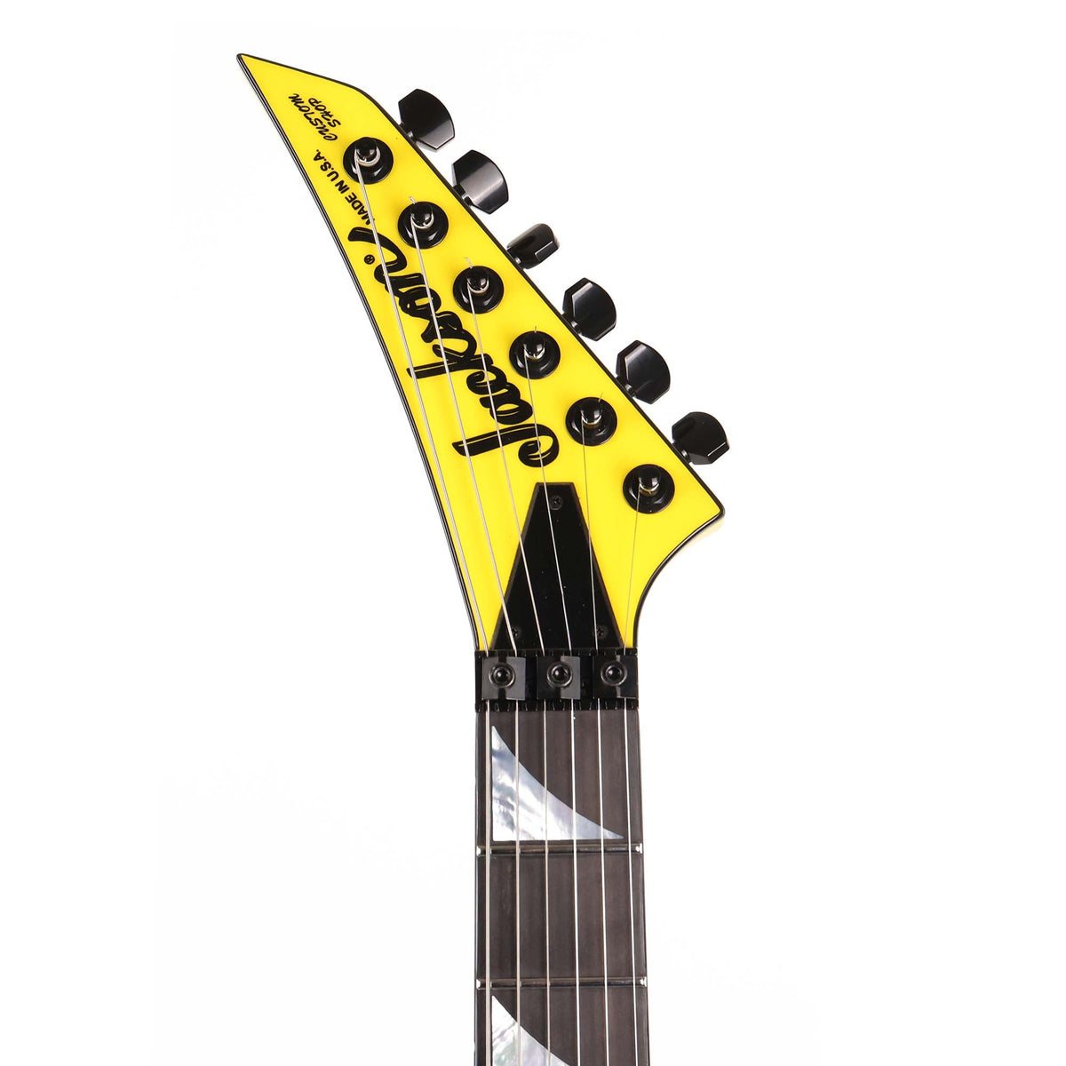 Jackson Custom Shop SL2H Reverse Headstock Graffiti Yellow 2025 — 9