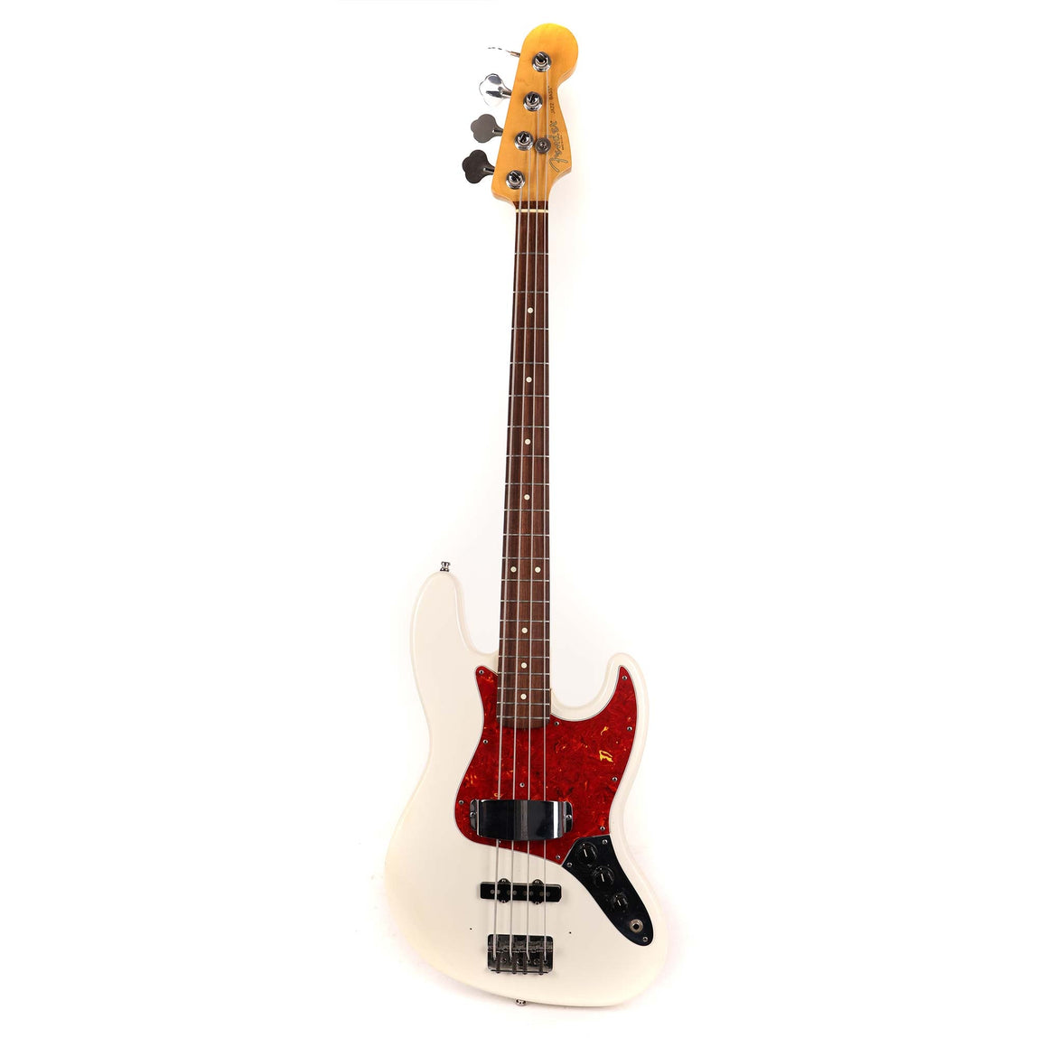 1995 Fender American Standard Jazz Bass Refinished Olympic White