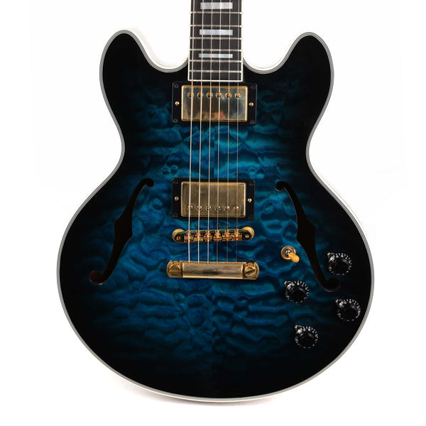 Gibson Custom Shop CS-356Q Quilt Top Blue Burst Used