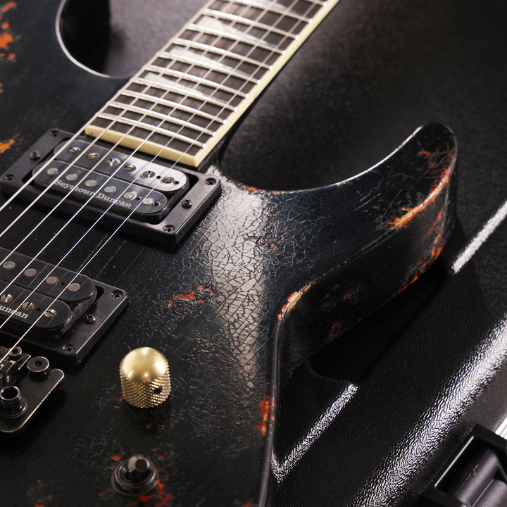 Jackson Custom Shop Nitro Aged SL2H-V Soloist Music Zoo Exclusive Black over 3 Tone Sunburst