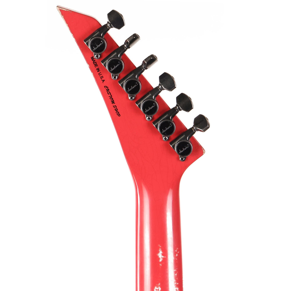 Jackson Custom Shop Nitro Aged King V Music Zoo Exclusive Fiesta Red — 10