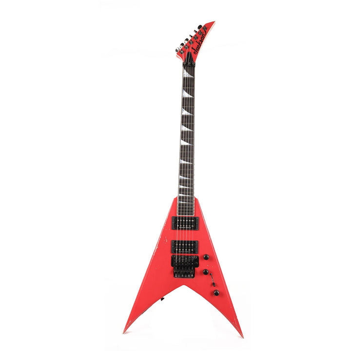 Jackson Custom Shop Nitro Aged King V Music Zoo Exclusive Fiesta Red