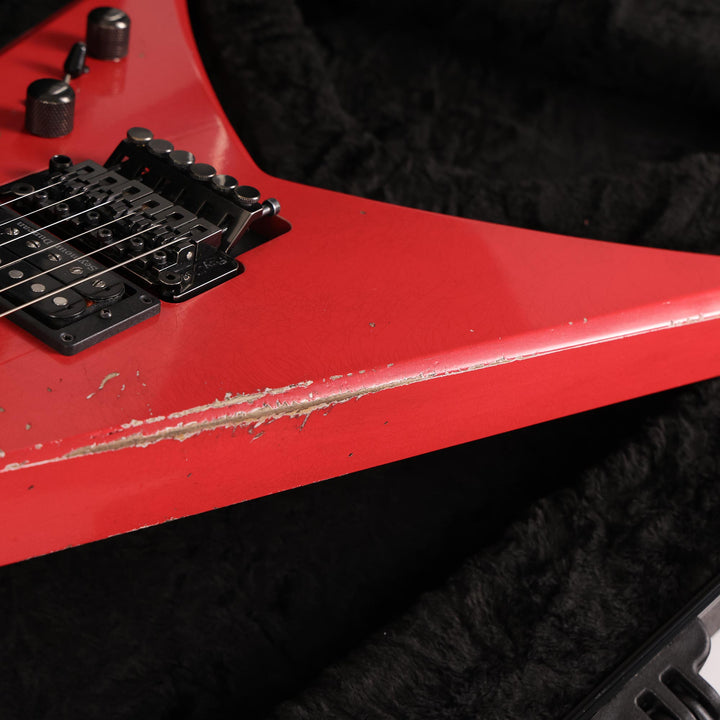 Jackson Custom Shop Nitro Aged King V Music Zoo Exclusive Fiesta Red