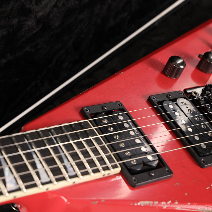 Jackson Custom Shop Nitro Aged King V Music Zoo Exclusive Fiesta Red