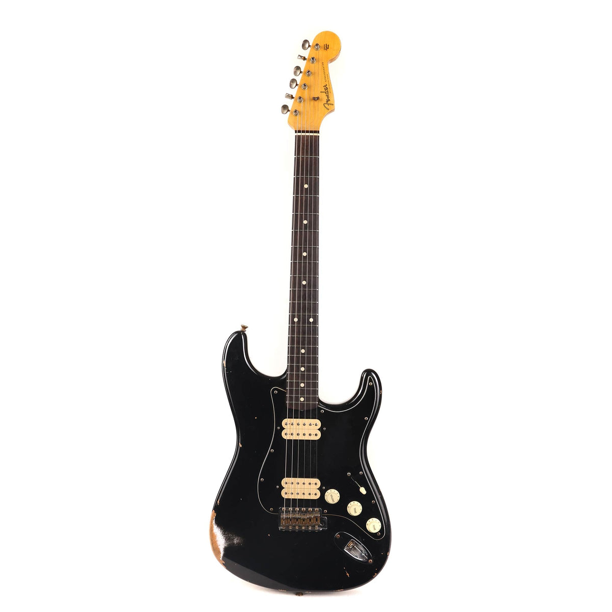 Fender Custom Shop Double Humbucker Stratocaster Relic Black 2021 — 2