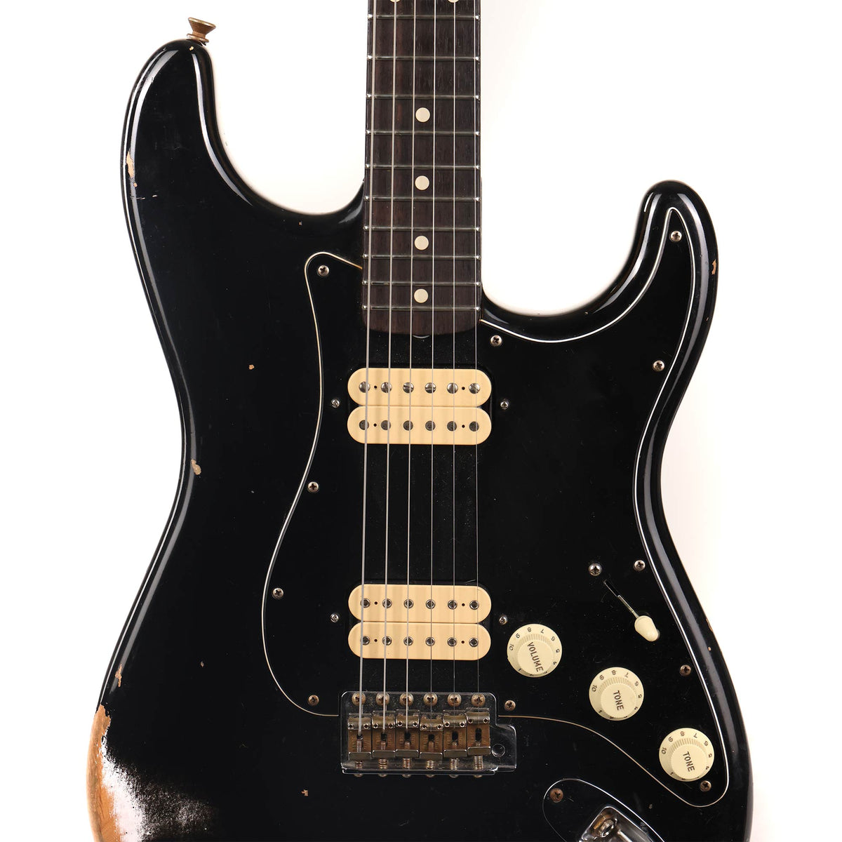 Fender Custom Shop Double Humbucker Stratocaster Relic Black 2021 — 4