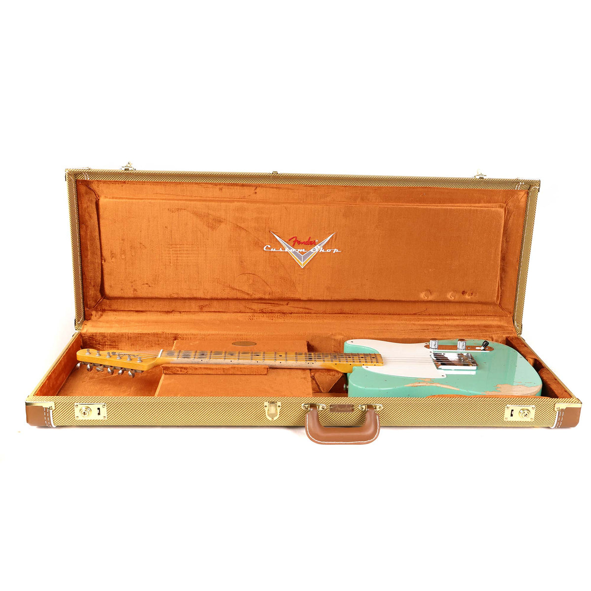Fender Custom Shop Reverse Esquire Heavy Relic Faded Aged Seafoam Green 2023 — 16