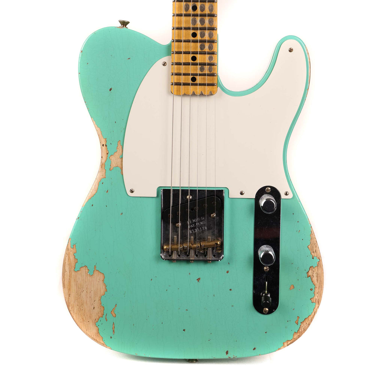 Fender Custom Shop Reverse Esquire Heavy Relic Faded Aged Seafoam Green 2023 — 1
