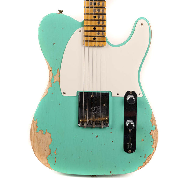 Fender Custom Shop Reverse Esquire Heavy Relic Faded Aged Seafoam Green 2023
