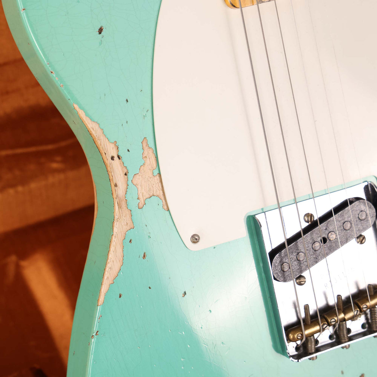 Fender Custom Shop Reverse Esquire Heavy Relic Faded Aged Seafoam Green 2023 — 7