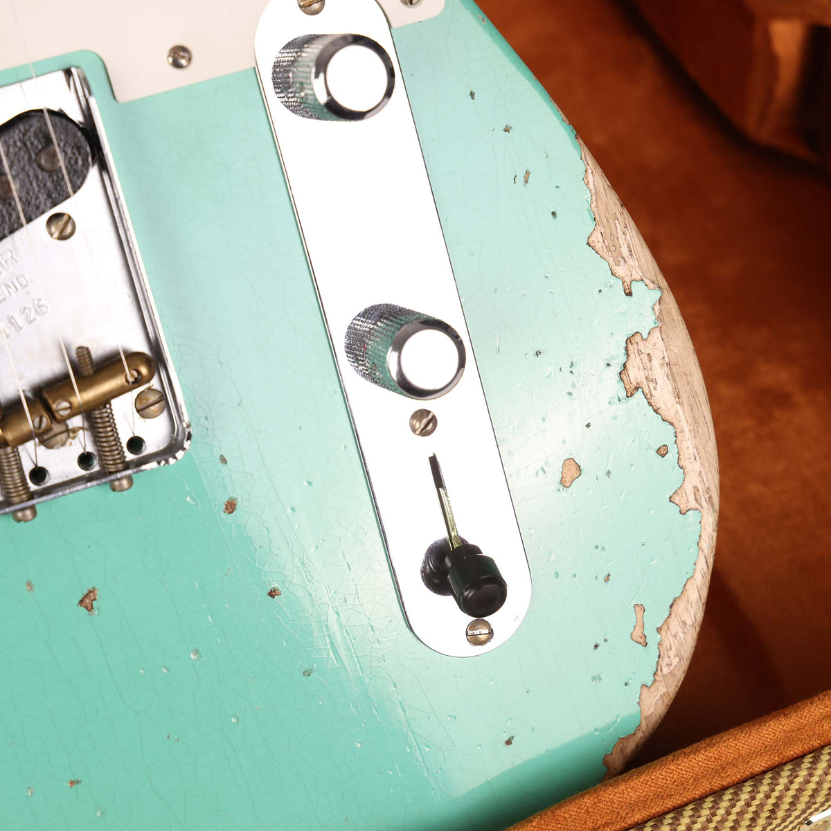 Fender Custom Shop Reverse Esquire Heavy Relic Faded Aged Seafoam Green 2023 — 9