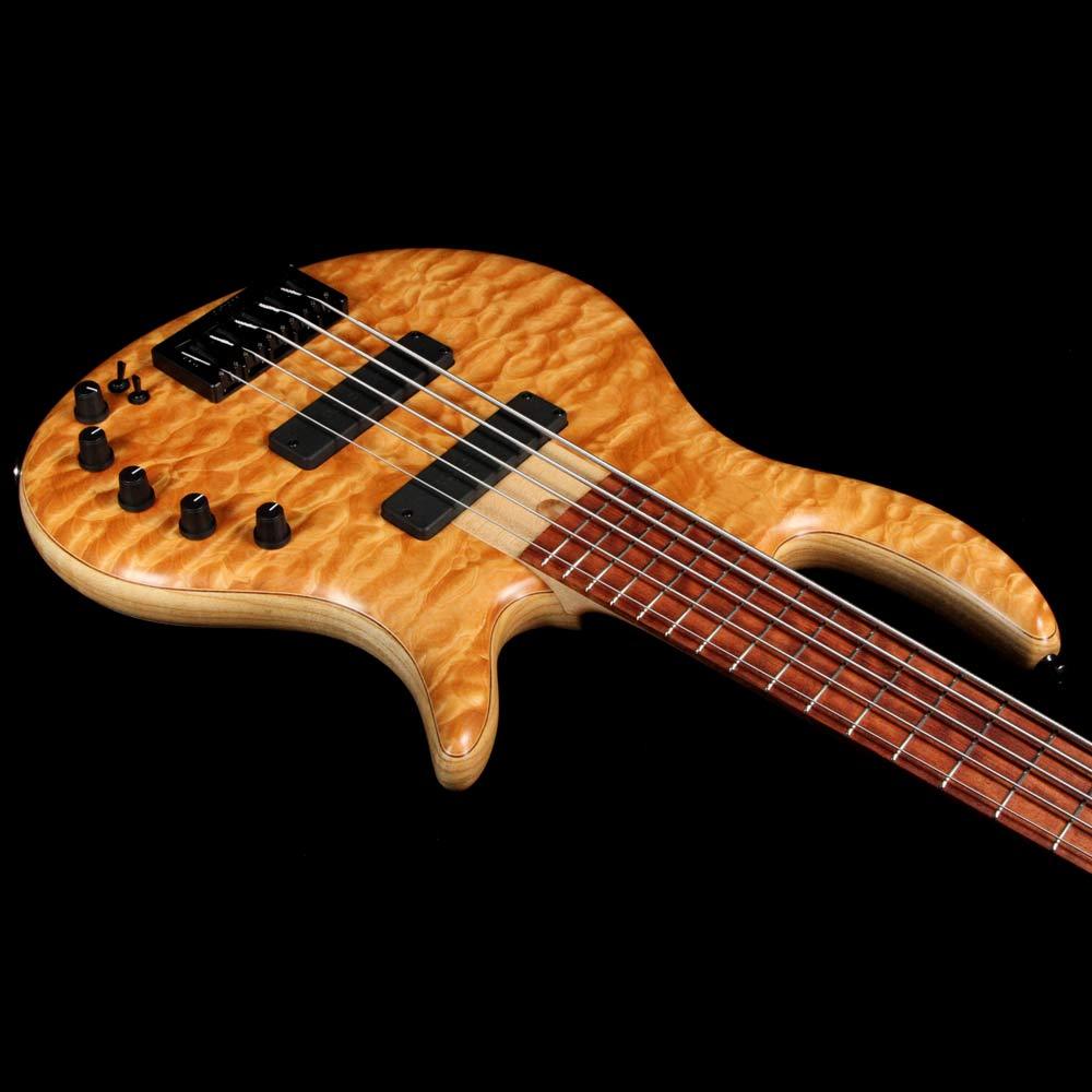 Elrick eVolution Gold Series 5-String Electric Bass Quilt Top Natural — 7