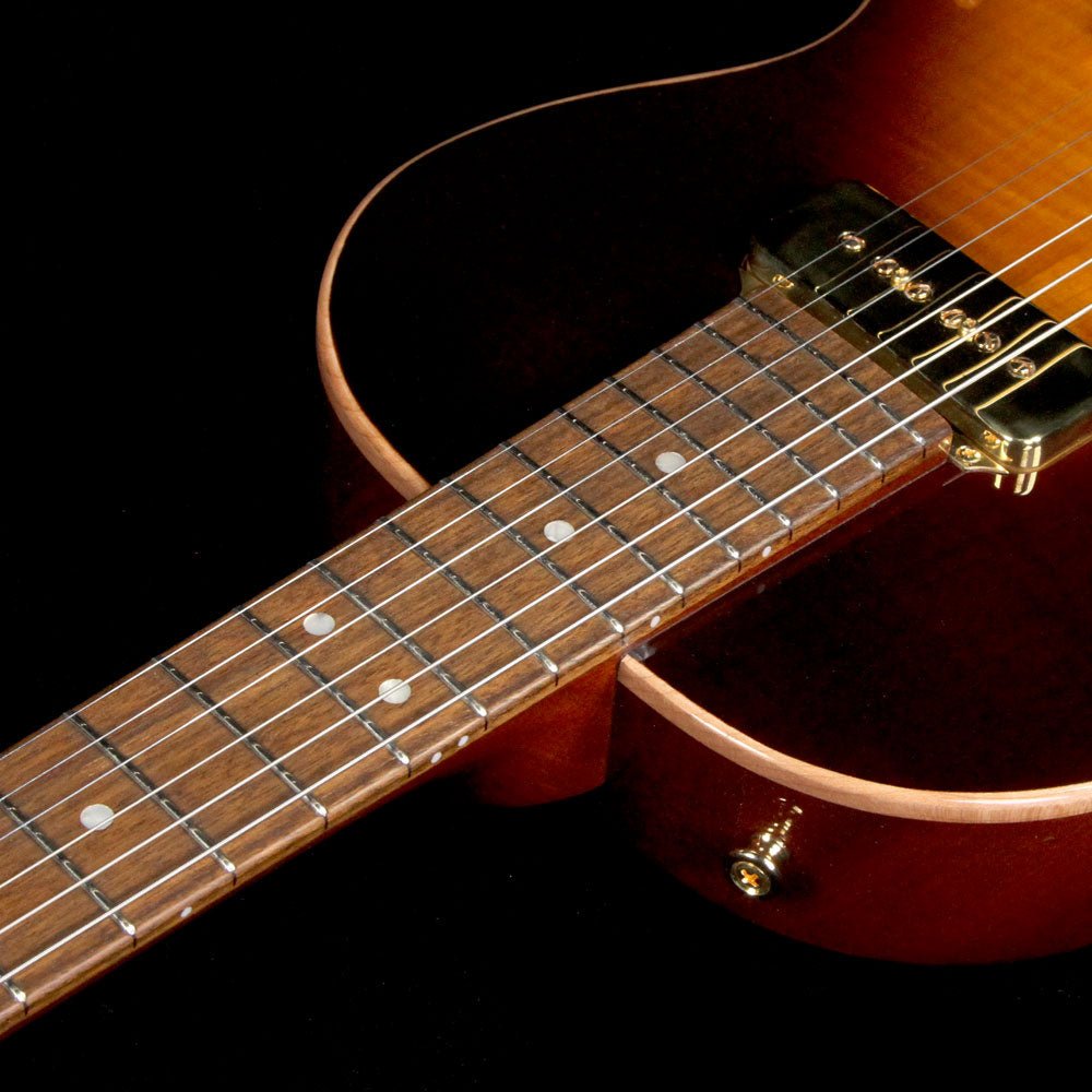 B&G Guitars Little Sister Crossroads Electric Guitar Tobacco Burst — 7
