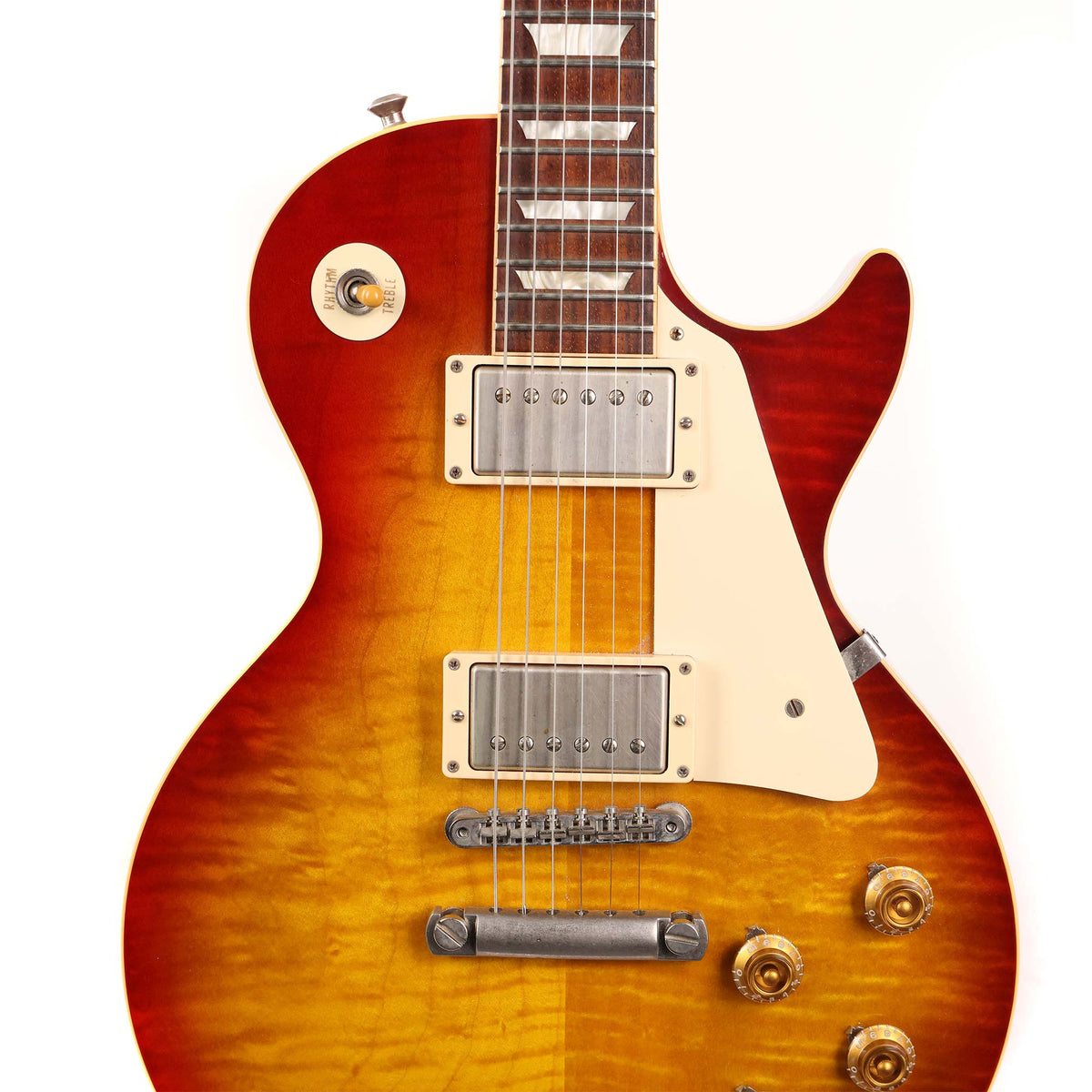 Gibson Custom Shop Chambered 1958 Les Paul CR8 Reissue Cherry Sunburst 2009 — 4