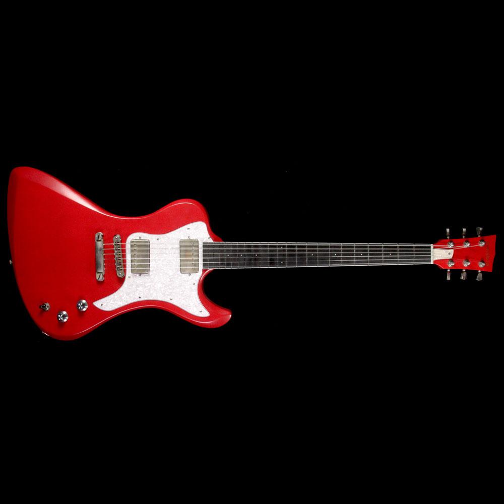 Dunable R2 Electric Guitar Satin Dakota Red with Pearloid Pickguard — 2