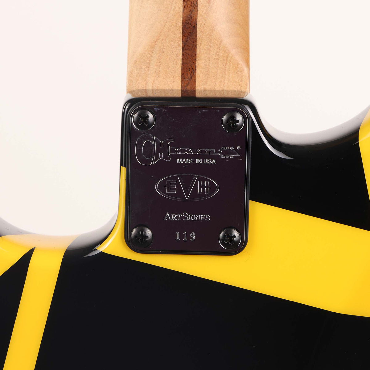 Charvel EVH Art Series Louisville Black and Yellow Stripes 2012 — 11