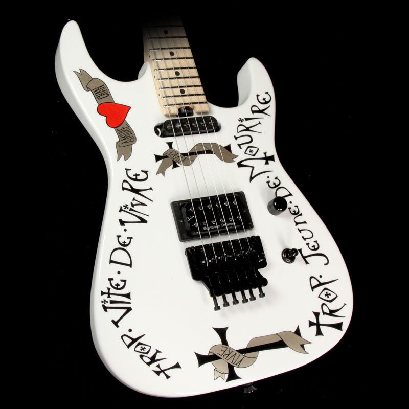 Charvel Warren DeMartini USA Signature Frenchie Electric Guitar White — 1