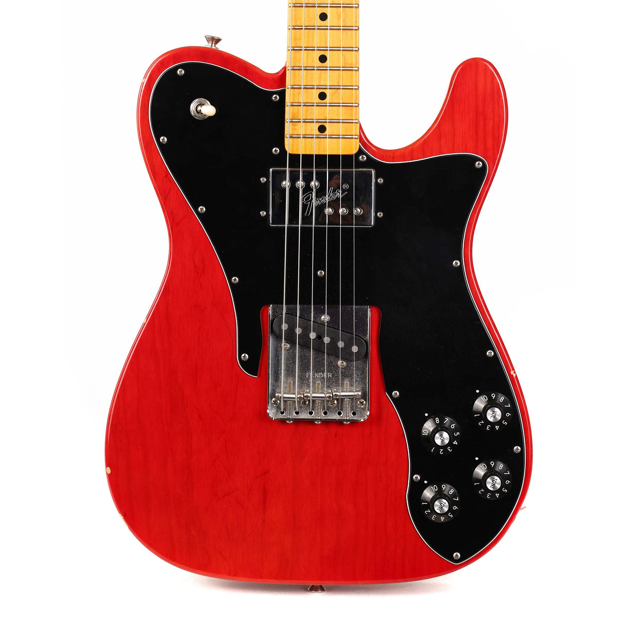 Fender American Vintage '72 Telecaster Custom Thin Skin Crimson Red Transparent 2018 — 1