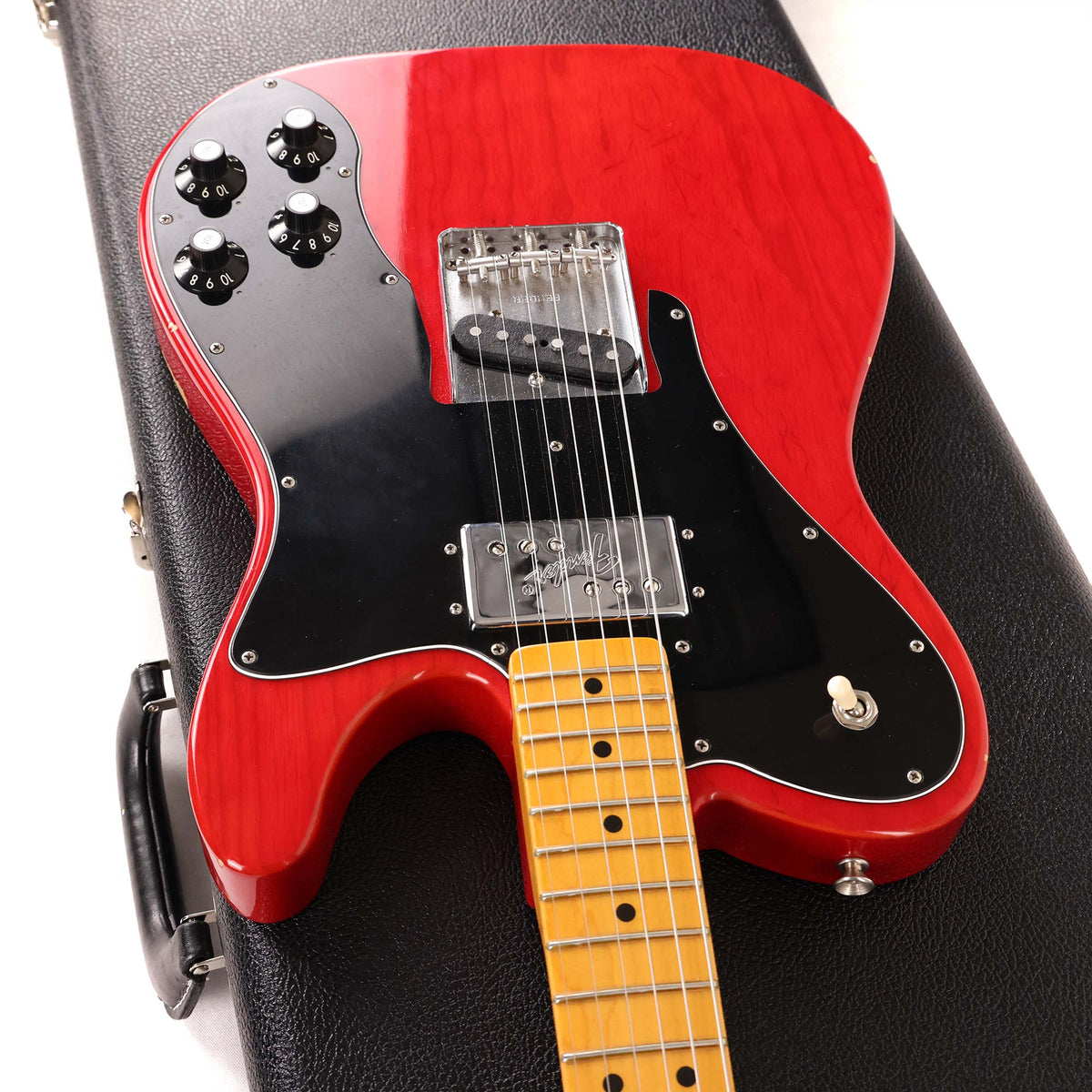 Fender American Vintage '72 Telecaster Custom Thin Skin Crimson Red Transparent 2018 — 6